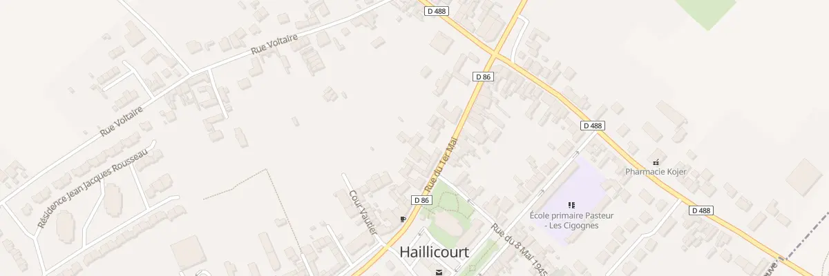 Plan du 16 Rue du 1er Mai à Haillicourt