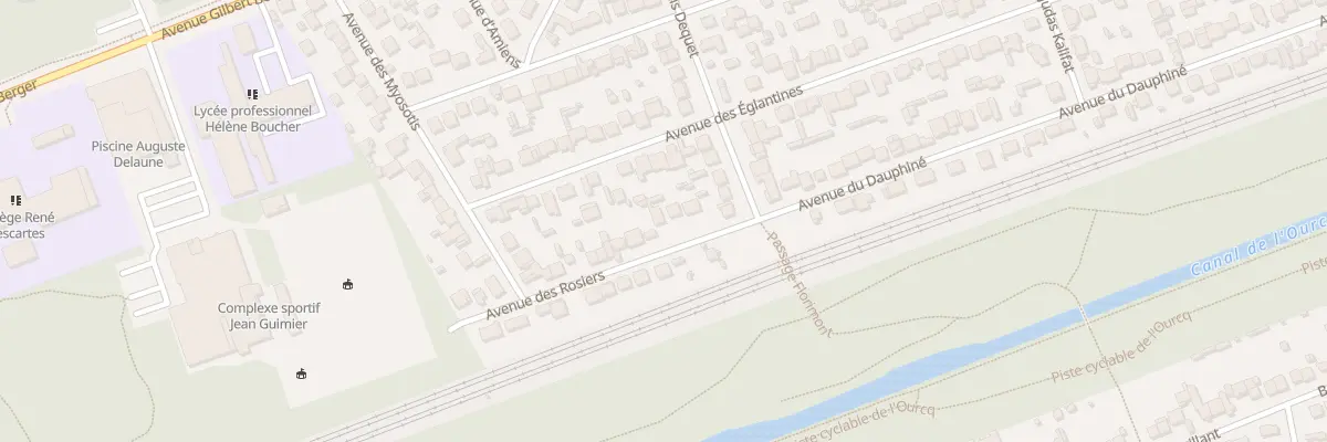 Plan du 8 Av des Rosiers à Tremblay-en-France
