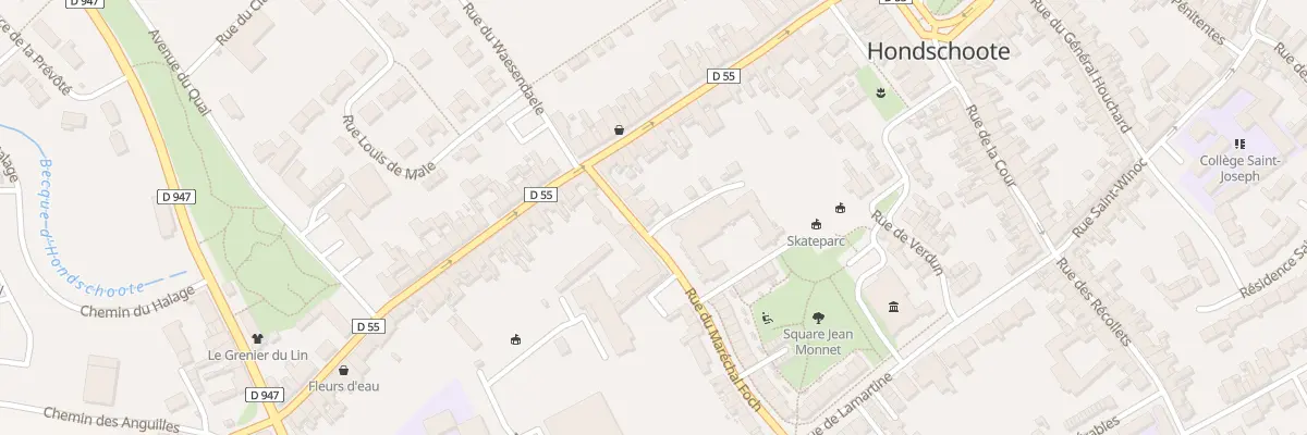 Plan du 3 Rue du Mal Foch à Hondschoote