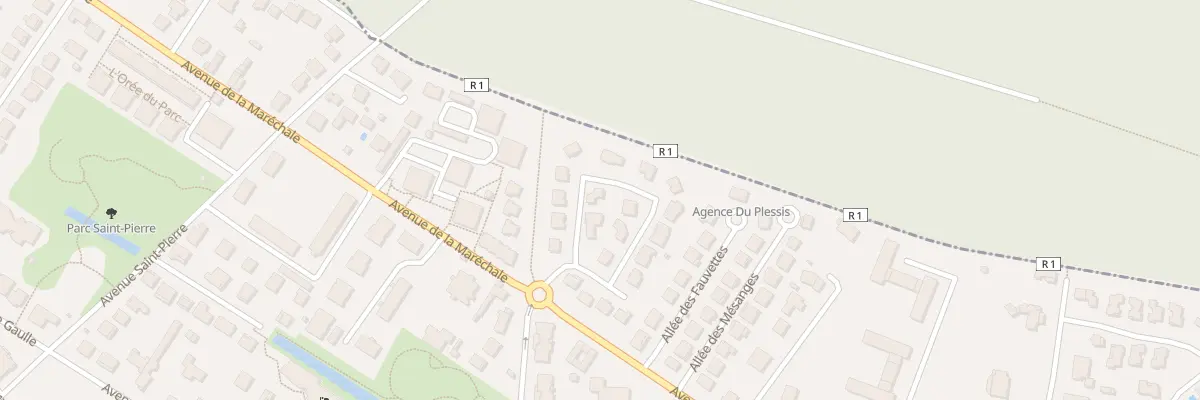 Plan du 7 All de Chanteprune au Plessis-Trévise