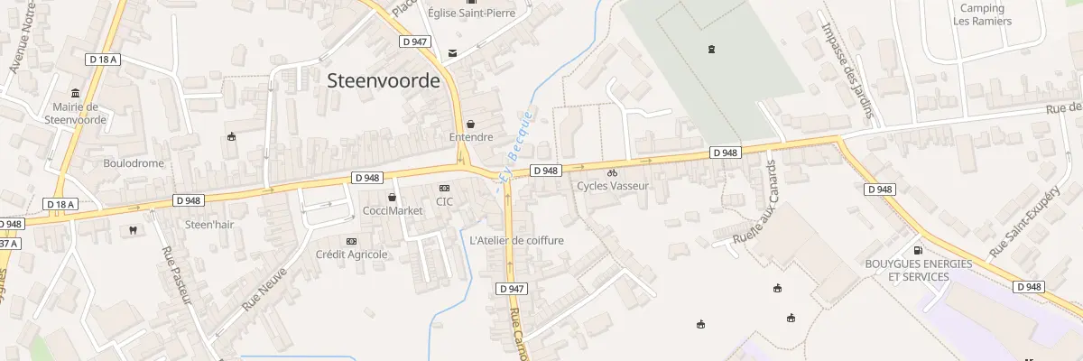 Plan du 10 Rue de Poperinghe à Steenvoorde