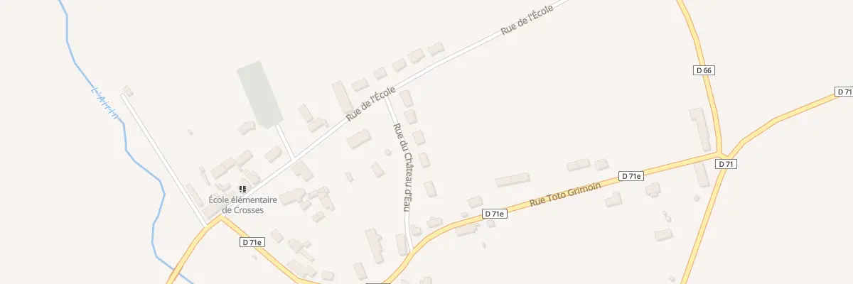 Plan du 5 Rue du Chateau d’Eau à Crosses