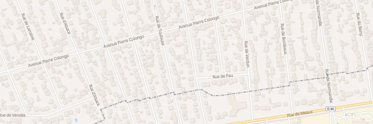 Plan du 44 Rue de Touraine à Tremblay-en-France