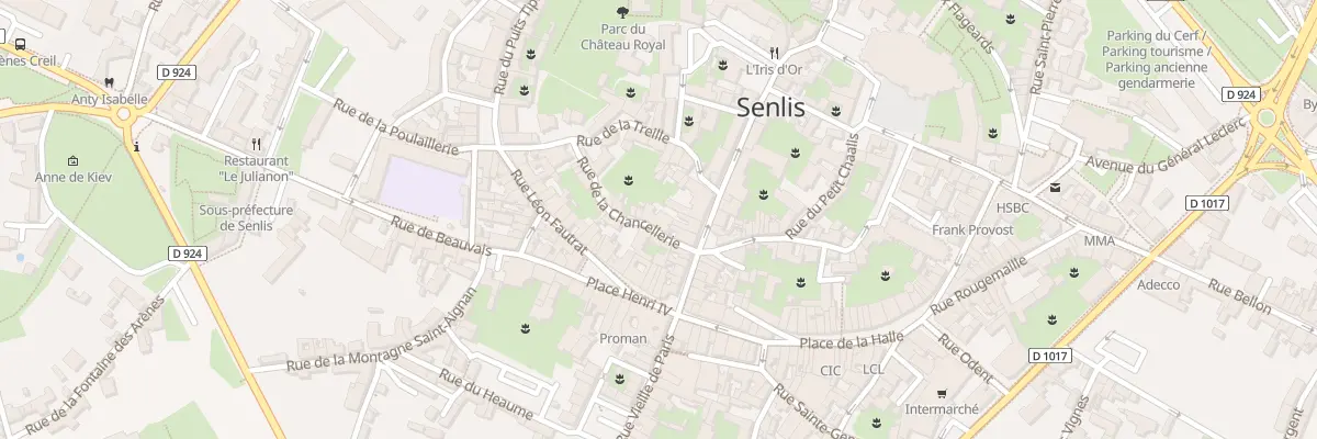 Plan du 10 Rue de la Chancellerie à Senlis