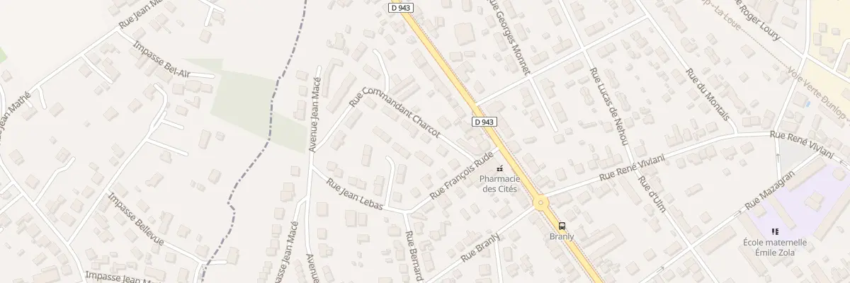 Plan du 9 Rue du Commandant Charcot à Montluçon