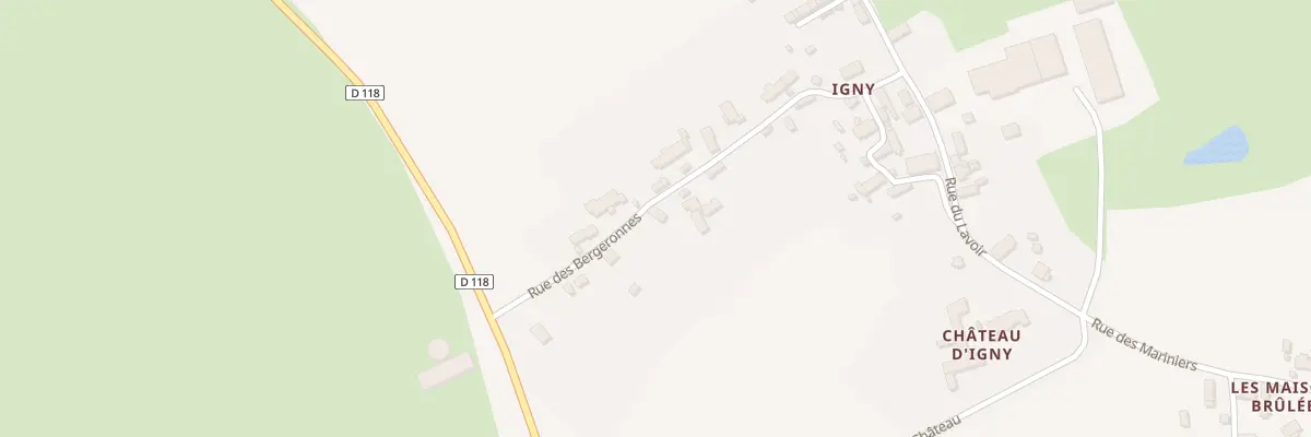 Plan du 83 Igny à La Perche