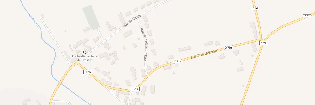 Plan du 9 Rue du Chateau d’Eau à Crosses