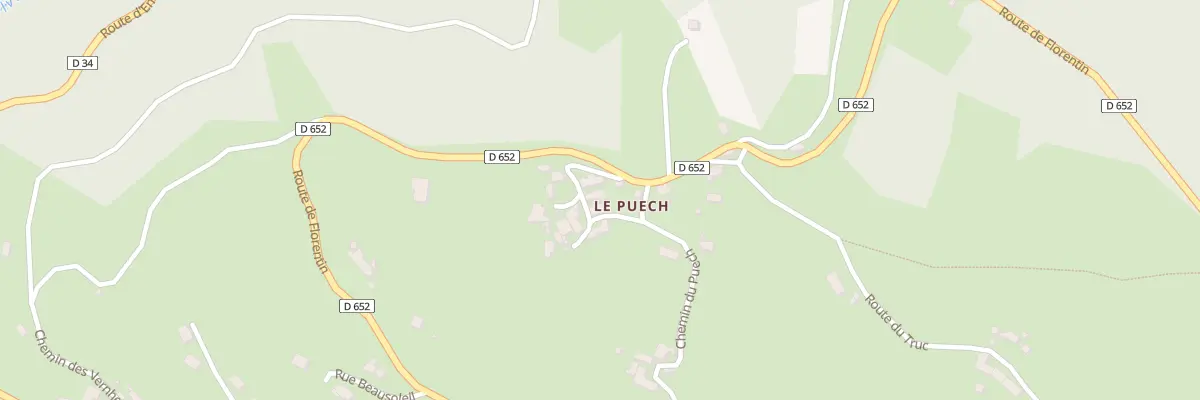Plan du 5093 Le Puech à Campouriez