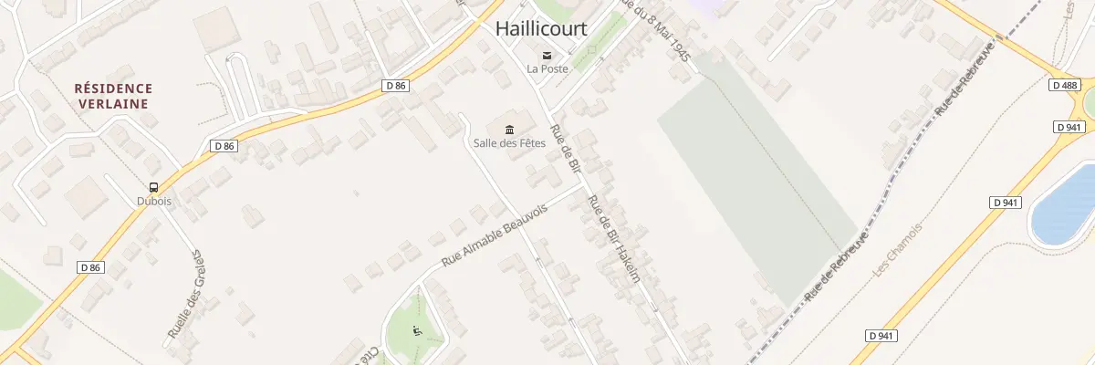Plan du 8 Rue de Bir Hakeim à Haillicourt