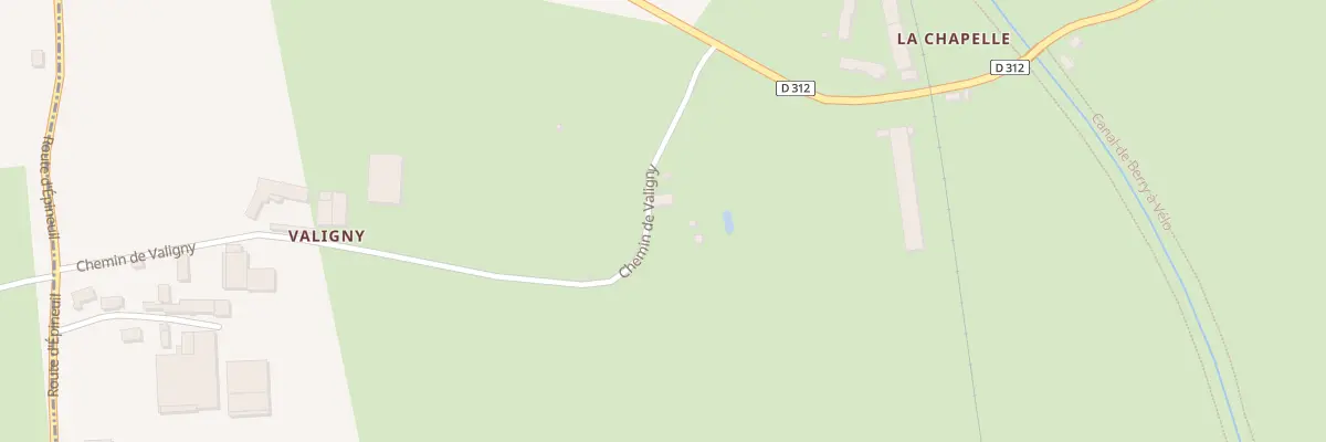 Plan du 131 Che de Valigny à Meaulne-Vitray