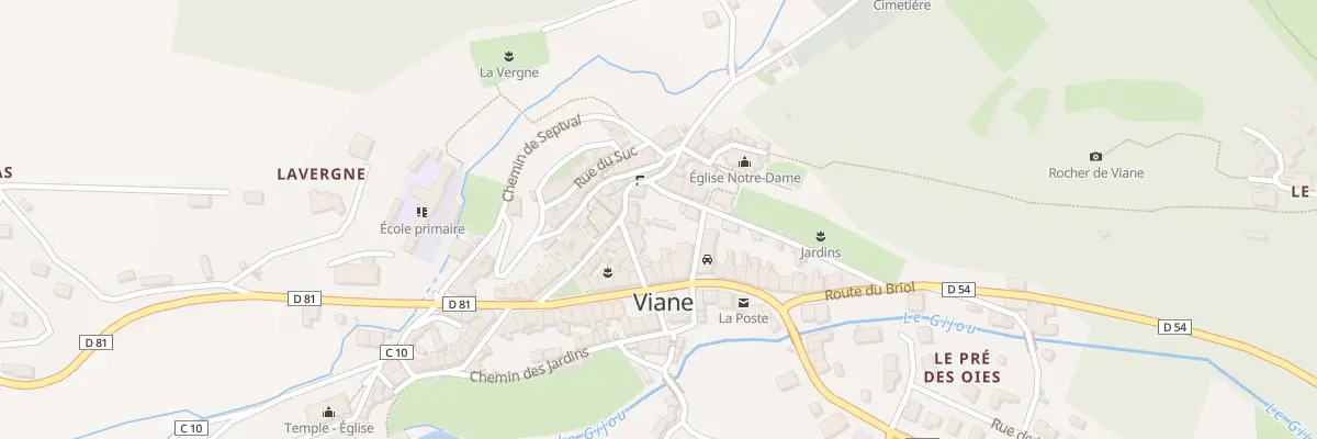 Plan du 6 Rue du 19 mars 1962 à Viane
