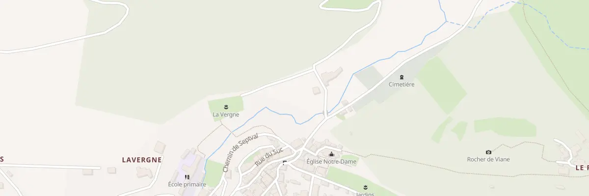 Plan du 5650 Le Bergnas à Viane