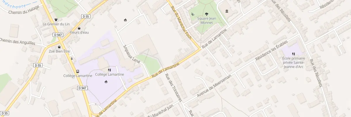 Plan du 40 Rue Lamartine à Hondschoote