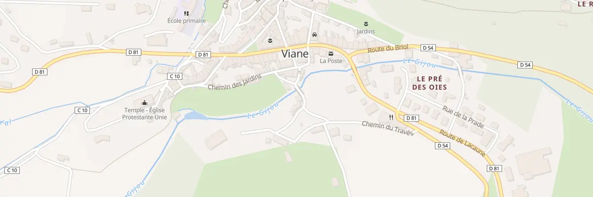 Plan du 8 Rue du Pont Vieux à Viane