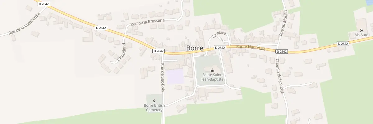 Plan du 1386 Rte Nationale à Borre