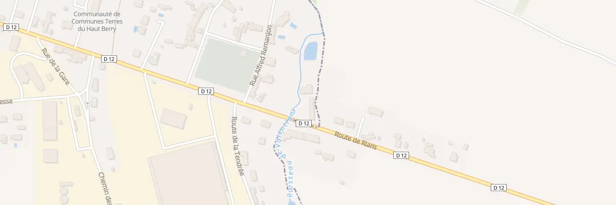 Plan du 39 Rte de Rians aux Aix-d’Angillon