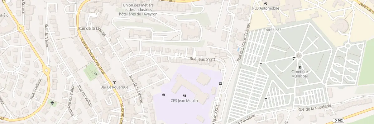 Plan du 32 Rue Jean 23 à Rodez