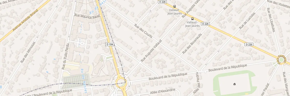 Plan du 100 Rue Auguste Vallaud à Champs-sur-Marne