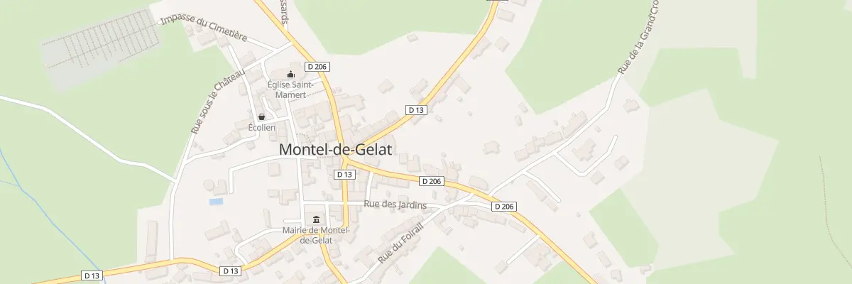 Plan du 11 Rue Grand’Rue à Montel-de-Gelat