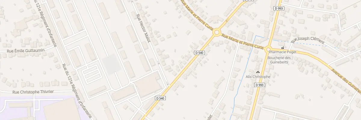 Plan du 40 Rue Gustave Courbet à Montluçon