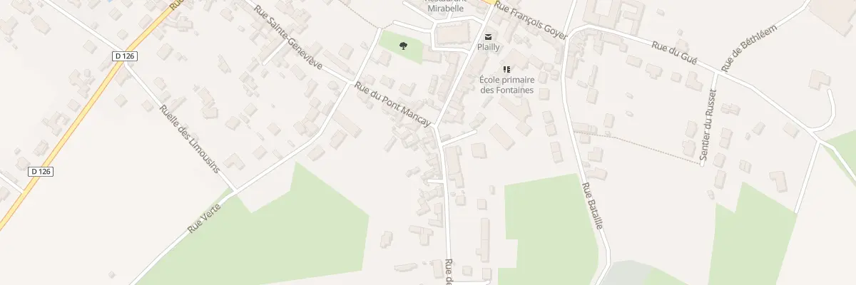 Plan du 2 Rue de la Libération à Plailly