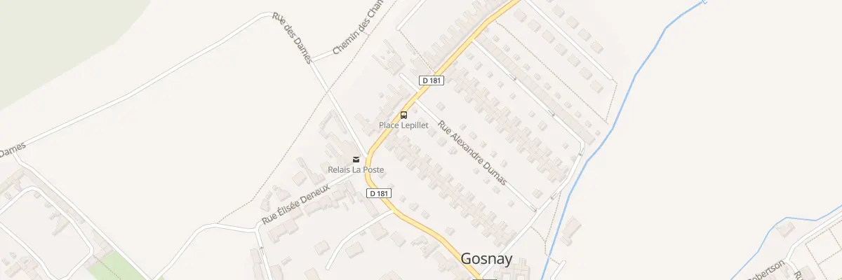 Plan du 8 Rue Alexandre Dumas à Gosnay