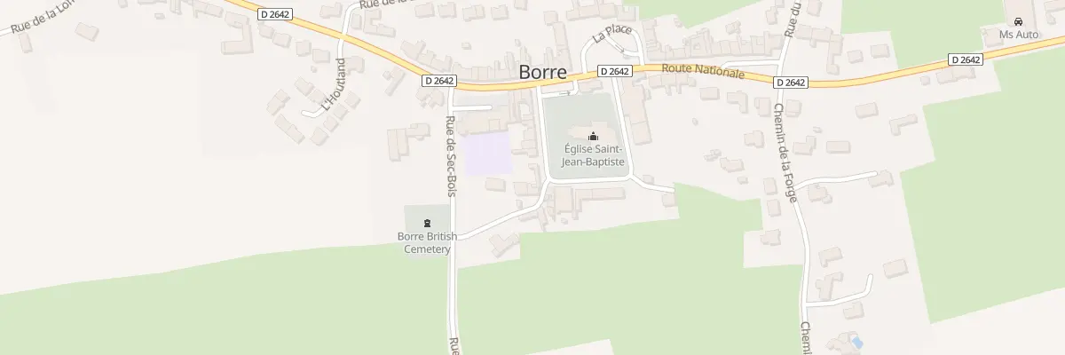 Plan du 85 Che du Contour de l’Eglise à Borre