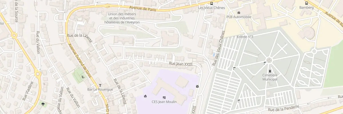 Plan du 35 Rue Jean 23 à Rodez