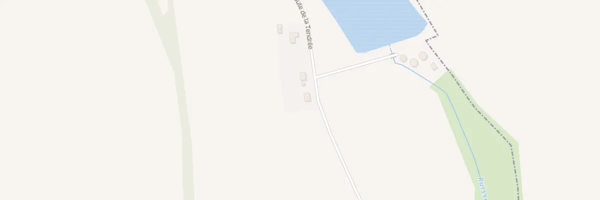 Plan du 883 Rte de la Tendree aux Aix-d’Angillon