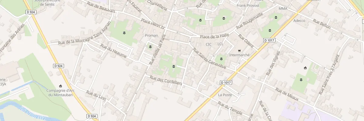 Plan du 11 Rue du Haubergier à Senlis