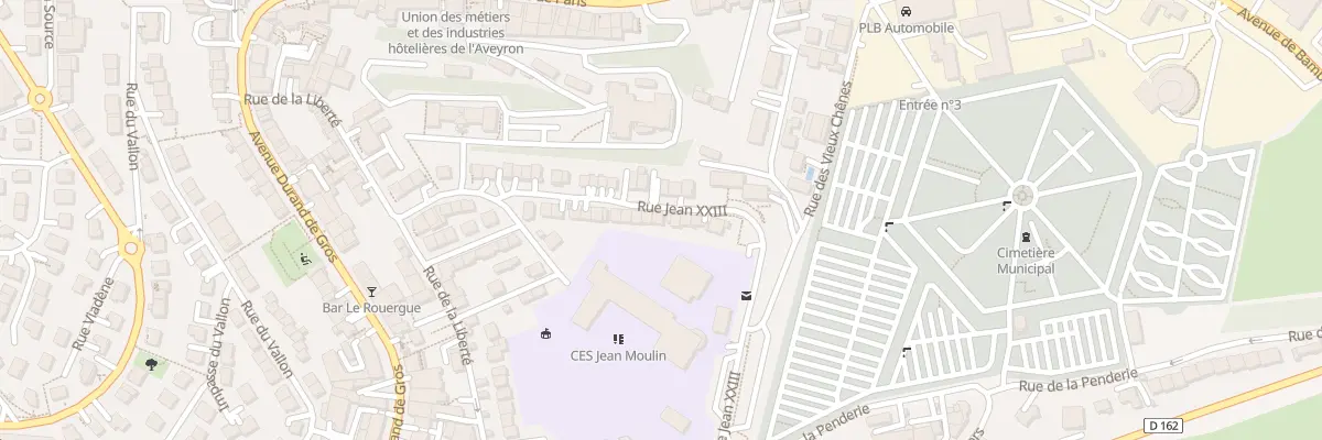 Plan du 38 Rue Jean 23 à Rodez