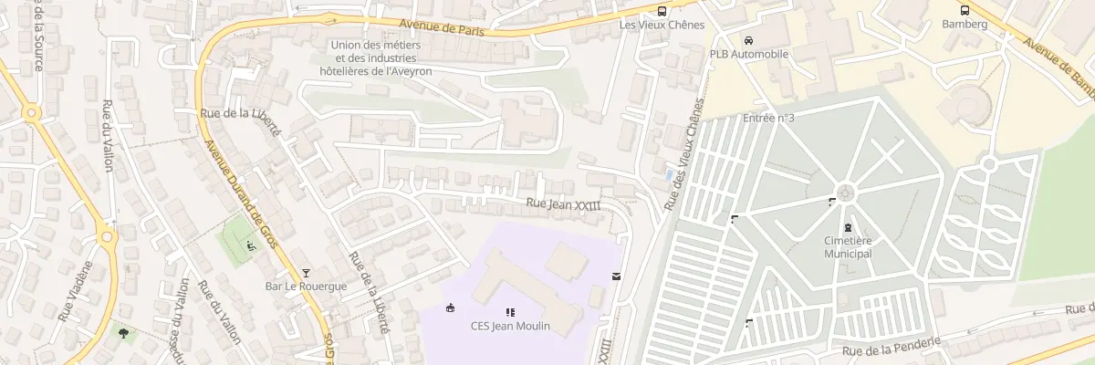 Plan du 37 Rue Jean 23 à Rodez