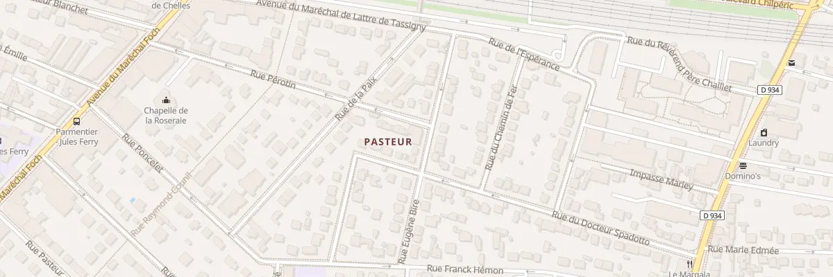 Plan du 8 Rue Eugène Bire à Chelles