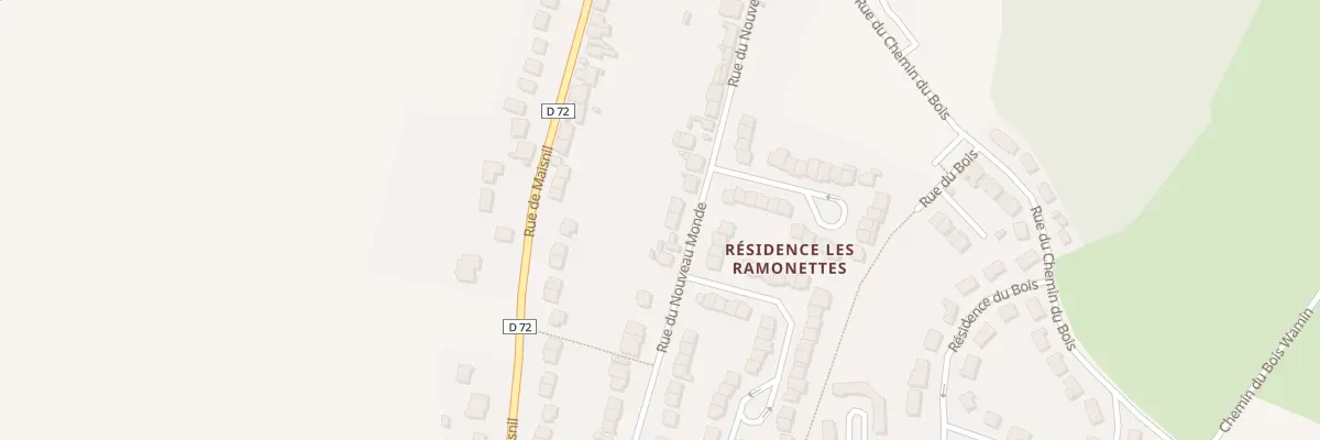 Plan du 34 Che du Nouveau Monde à Ruitz