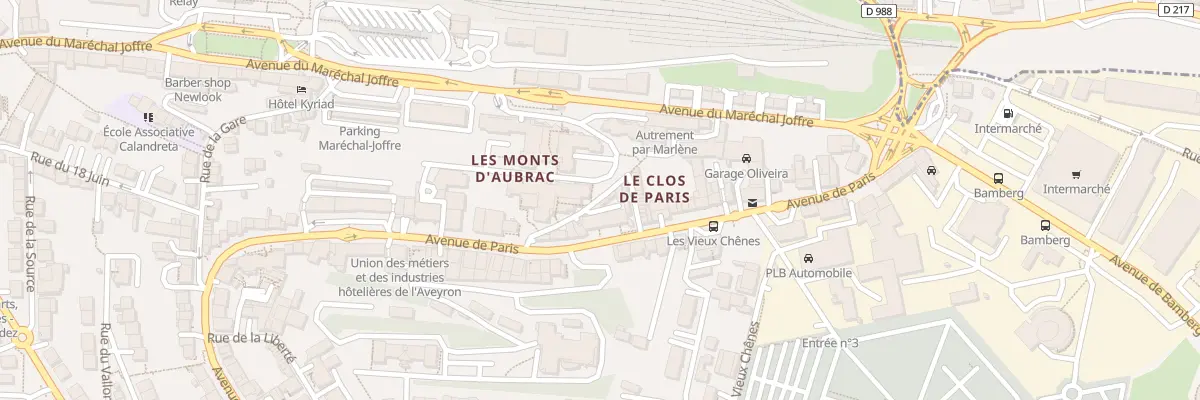Plan du 4 Rue de Gergovie à Rodez
