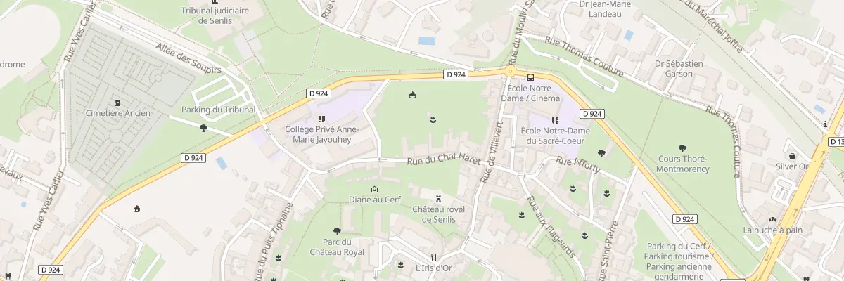Plan du 10 Rue du Chat Haret à Senlis
