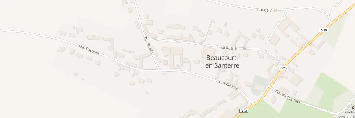 Plan du 20 Rue Grande Rue à Beaucourt-en-Santerre