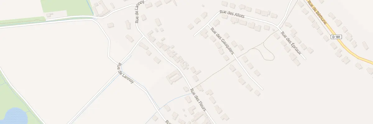 Plan du 113 Rue des Fleurs à Gonnehem