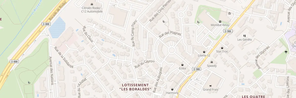 Plan du 205 Rue Saint Firmin à Onet-le-Château