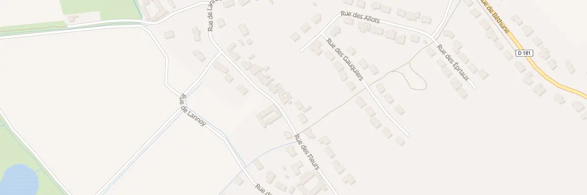 Plan du 117 Rue des Fleurs à Gonnehem