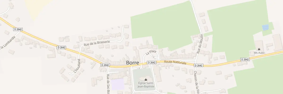 Plan du 39 Vc La Place à Borre