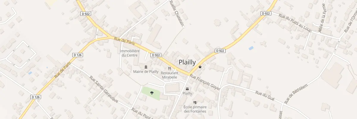 Plan du 10 Rue de Paris à Plailly