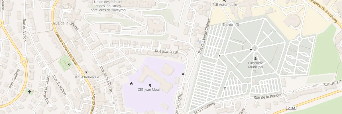 Plan du 44 Rue Jean 23 à Rodez