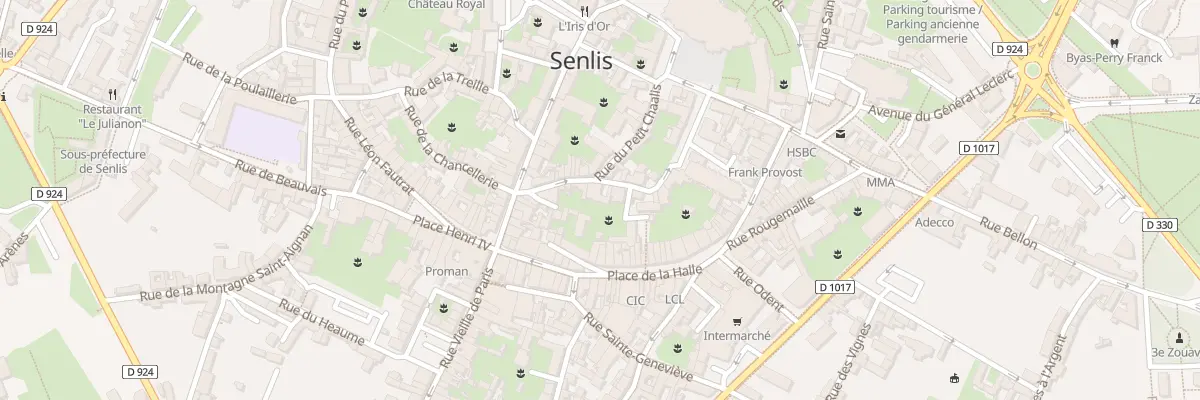 Plan du 10 Rue de la Tonnellerie à Senlis