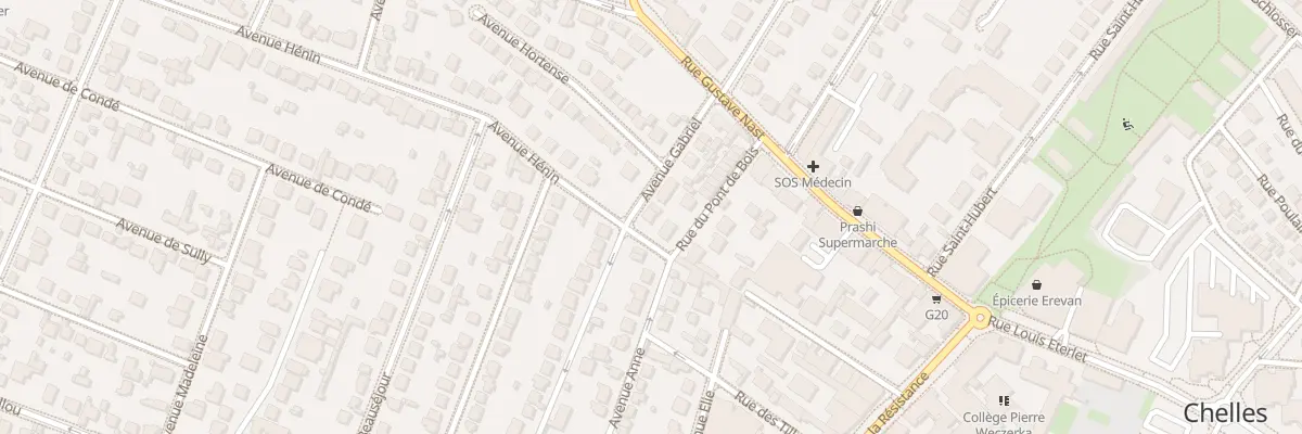 Plan du 2 Av Gabriel à Chelles