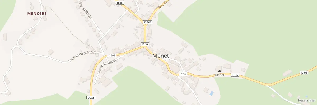 Plan du 5 Rue de l’Eglise à Menet
