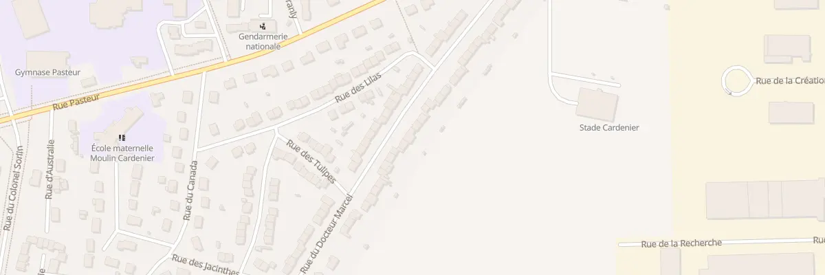 Plan du 596 Rue du Docteur Marcel à Montdidier