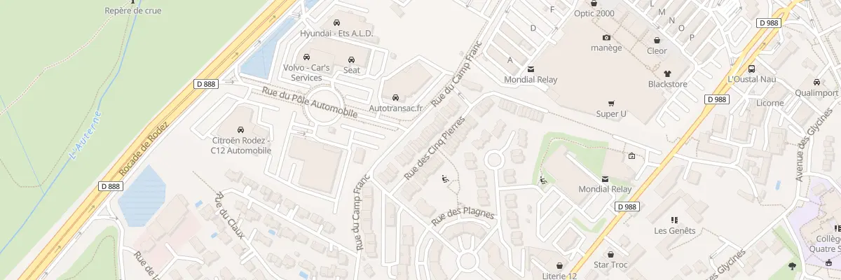 Plan du 41 Rue des Cinq Pierres à Onet-le-Château