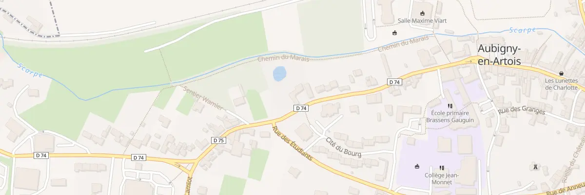 Plan du 30 Rue Julien Hermant à Aubigny-en-Artois