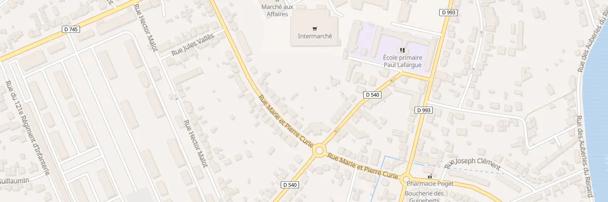 Plan du 43 Rue Marie et Pierre Curie à Montluçon